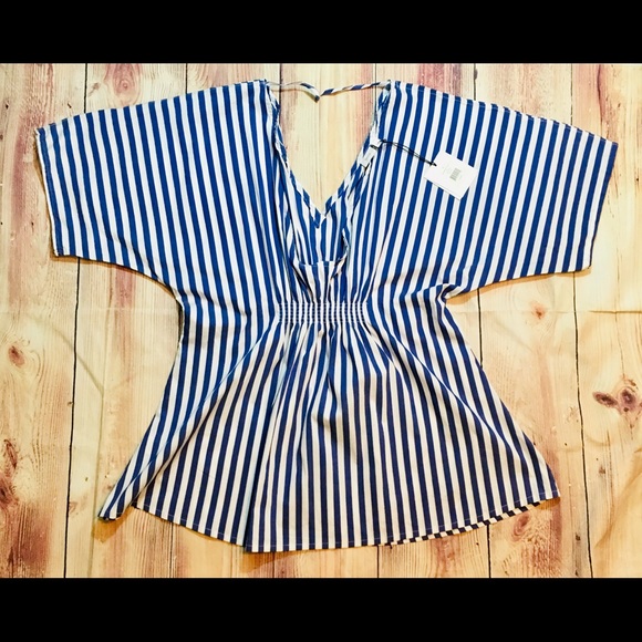 Onus Alessandra striped swim cover up - Picture 3 of 6